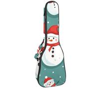 Housse imperméable pour ukulélé - Durable - 58,4 cm - Avec rangement et poignée - Motif boules de Noël, Multicolore 06, 25.9x9x3.1in/66x23x8cm, Organiseur de sac