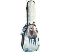 Housse imperméable pour ukulélé - Durable - 58,4 cm - Avec rangement et poignée - Motif boules de Noël, Multicolore 03., 25.9x9x3.1in/66x23x8cm, Organiseur de sac