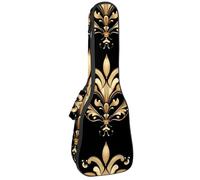 Housse imperméable pour ukulélé - Durable - 58,4 cm - Avec rangement et poignée - Motif cerf vintage dans la forêt de pins et lune nocturne, Multicolore 06, 25.9x9x3.1in/66x23x8cm, Organiseur de sac