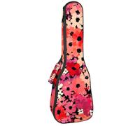 Housse imperméable pour ukulélé - Durable - 58,4 cm - Avec rangement et poignée - Voiture de course pour excès de vitesse avec drapeau à carreaux et piste de course, Multicolore 02, 25.9x9x3.1in