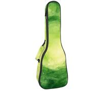 Housse imperméable pour ukulélé, sac de transport durable de 58,4 cm avec rangement et poignée - Silhouettes de feuilles vertes aquarelles, Multicolore 05, 25.9x9x3.1in/66x23x8cm, Organiseur de sac