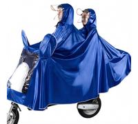 Housse ImperméAble pour VéLos ÉLectriques, Poncho Allongé pour Moto, Cape de Pluie AdaptéE Aux Fauteuils Roulants, ModèLe Extra Large pour Le Corps Entier(Blue,9XL-2 Person)