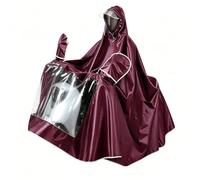 Housse ImperméAble pour VéLos ÉLectriques, Poncho Allongé pour Moto, Cape de Pluie AdaptéE Aux Fauteuils Roulants, ModèLe Extra Large pour Le Corps Entier(Red,8XL-1 Person)