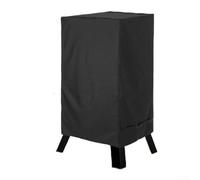 Housse imperméable robuste pour barbecue vertical carré avec sangles latérales réglables et boucles pour maintenir un maintien sûr dans diverses conditions météorologiques