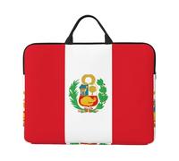 Housse imprimée drapeau du Pérou pour ordinateur portable 41,9 x 31 cm, double usage, convient pour certains ordinateurs portables