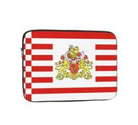 Housse imprimée drapeau du Sénat de Brême pour ordinateur portable 10 pouces, convient pour le bureau, les voyages, les déplacements et les voyages d'affaires.