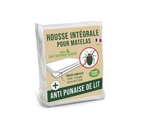 Housse intégrale matelas - Anti-Punaise de lit - 160x200x25 cm - Lavable - Sans traitement chimique