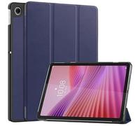 Housse Intelligente à Trois Supports Pliables, étui en Cuir PU for Lenovo Tab S10 10.1 Pouces TB311FU 2025, avec réveil/Sommeil Automatique(Dark Blue)