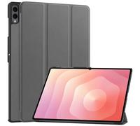 Housse Intelligente Triple Pliable, étui Rigide for Samsung Galaxy Tab S11 Ultra 14.6 Pouces SM-X930/X936B 2025, avec Veille Automatique(Gray)