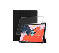 - Housse iPad Pro 11 Etui Coque auto veille/réveille PU Slim SmartCase Support haute Solidité, Gris + Film protection écran VERRE Trempé [Dimensions