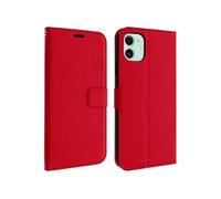 Housse Apple iPhone 11 Étui Porte carte Support Vidéo Vintage Rouge