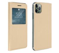 Housse pour iPhone 11 Pro Max Clapet Fenêtre d'affichage Or