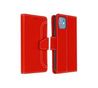 Housse Apple iPhone 12 Mini Étui Folio Portefeuille Fonction Support rouge