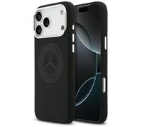 Housse IPhone 17 Pro Max Mercedes Silicorne Noir Vintage Logo MagSafe