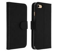 Housse iPhone 7/8 - AVIZAR - Etui Clapet - Noir - Support Vidéo - Porte Carte