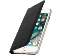 Housse iPhone 7 / 8 - AVIZAR - Etui Portefeuille Ultra-fin - Éco-cuir - Noir - Protection Chocs