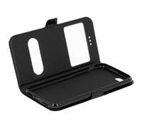 Housse Iphone Se 2022 / 2020 Et 8 / 7 Etui Double Fenêtre Coque Silicone - Noir