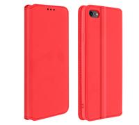 Housse iPhone SE 2022 / 2020 et 8 / 7 Folio Portefeuille Fonction Support rouge