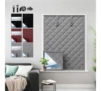 Housse Isolante Fenêtre, Isolant Fenêtre Anti Froid, 3 Couches Renforcées Anti-Froid/Bruit, Bloque Les Courants D'Air, Compatible Toutes Fenêtres Pièce, Grenier, Camping-Car(Gris,75x150cm)