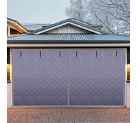 Housse Isolante Pour Porte De Garage, Moustiquaire De Porte De Garage En Coton Isolant Imperméable Coupe-vent Et Insonorisé Pour L'hiver, Kit De Isolation Thermique(Grey,10*7ft/305*214cm)