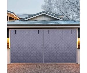 Housse Isolante Pour Porte De Garage, Moustiquaire De Porte De Garage En Coton Isolant Imperméable Coupe-vent Et Insonorisé Pour L'hiver, Kit De Isolation Thermique(Grey,10*7ft/305*214cm)