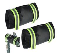 Housse Isolante Pour Robinets 2 Pièces | 25x18 cm Enveloppe Isolée Réfléchissante Pour Robinet | Protection Isolante Étanche Pour Système Irrigation Extérieur Jardin Ferme Camping Car Froid Hivernal