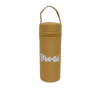 Housse isotherme porte-bouteille avec intérieur isolant en aluminium, porte-bouteille avec fermeture éclair et poignée, sac isotherme pour bouteilles et thermos, disponible en 6 couleurs vives (jaune