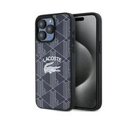 Lacoste LCHMP15XPIGV Coque pour iPhone 15 Pro Max 6,7 pouces Marine Rigide Monogramme Logo Vintage