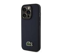 Housse Lacoste Iconic Petit Pique Woven Logo MagSafe Navy - iPhone 15 Pro