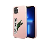 Housse Lacoste Silicone Croc Logo Rose - iPhone 13