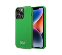 Étui Lacoste pour iPhone 15 Pro 6.1 vert étui rigide Silicone MagSafe