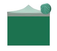 Housse latérale imperméable verte 3x2m pour tonnelle pliable 3x3m