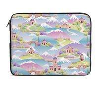 Housse légère en polyester recyclé pour ordinateur portable - Résistante aux chocs et à l'aquarelle - Pour MacBook, Dell, HP 10-17" - Cadeau d'affaires idéal (A, 38,1 cm)