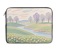 Housse légère en polyester recyclé pour ordinateur portable - Résistante aux chocs et à l'aquarelle - Pour MacBook, Dell, HP 10-17" - Cadeau d'affaires idéal (15", Q)