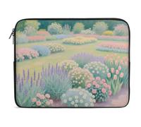 Housse légère en polyester recyclé pour ordinateur portable - Résistante aux chocs et à l'aquarelle - Pour MacBook, Dell, HP 10-17" - Cadeau d'affaires idéal (15", L)