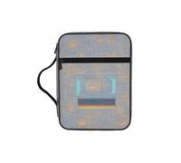 Housse légère et durable avec code de programmation imprimé biblique, trousse de maquillage, trousse à crayons pour l'église, l'école, les voyages