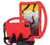 Housse légère et résistante aux chocs For enfants, compatible avec TCL Tab 11- 9466x3 (2023)/NxtPaper 11 (2023), avec poignée, support, coins épais, protection contre les chocs et bandoulière.(Rosso)