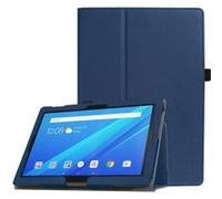 Housse Lenovo Tab4 10-X304F Wifi - 4G/LTE Cuir Style bleu navy avec Stand - Etui coque noir de protection tablette 2017 / 2018 Lenovo Tab 4 10 X304F- accessoires pochette XEPTIO case G
