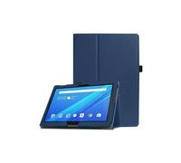 Housse Lenovo Tab4 10-X304F Wifi - 4G/LTE Cuir Style bleu navy avec Stand - Etui coque noir de protection tablette 2017 / 2018 Lenovo Tab 4 10 X304F-