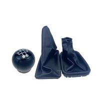 Housse Levier Vitesse Voiture Pour OPEL Pour CORSA C Pour TIGRA B Pour COMBO C Pommeau Levier Vitesse Manuel À 5 vitesses Soufflet En Cuir Housse De Protection Pour Frein À Main(With Circle 3Pcs)