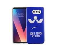 Housse LG V30 Étui Téléphone Protection Sac Coque Bumper Bleu