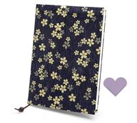 Housse Livre A5 Tissu avec Marque-page Cœur - Étui Lavable et Réutilisable Fait Main pour Roman, Cahier, Notebooks - Protection Élégante et Cadeau Parfait pour Femme, Étudiant, Lecteur Avides