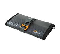 Lowepro Gearup Wrap, Etui D'Essentiels de Voyage pour Cordons, Câbles, Adaptateurs, Batteries, Chargeurs et Clés USB, Étui SD, Étui pour Accessoires de Smartphone, Fait en Tissu Recyclé, Gris
