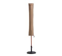 Lumaland Bâche de Protection en Toile imperméable pour Meubles de Jardin Housse pour Parasol en Toile 23, 5/52 (Largeur) x 136 (Longueur) cm Oxford 600D Beige
