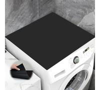 Housse Machine a Laver 60×60 cm, Housse de Protection Dessus Machine à Laver Découpable pour Machine à Laver Ou Sèche-Linge, Housse de Machine à Laver Noir