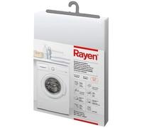 Rayen | Couverture de laveuse de base 84x60x60 cm | Boîtier de machine à laver à chargement frontal | Couverture impermé à l’eau de lave-linge/sèche-linge | Couverture de fixation Velcro