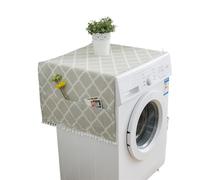 Housse Machine a Laver Housse anti-poussière à motif noir, for Machine laver, imprimé boule de lin, pompon poche, réfrigérateur, fours micro-ondes(S43822,30x90cm)