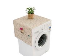 Housse Machine a Laver Housse anti-poussière à motif noir, for Machine laver, imprimé boule de lin, pompon poche, réfrigérateur, fours micro-ondes(S43804,30x90cm)