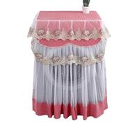 Housse Machine A Laver Housse de machine à laver romantique, décoration florale for la maison, protection, 60 x 85 cm(Red)