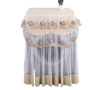 Housse Machine A Laver Housse de machine à laver romantique, décoration florale for la maison, protection, 60 x 85 cm(Beige)